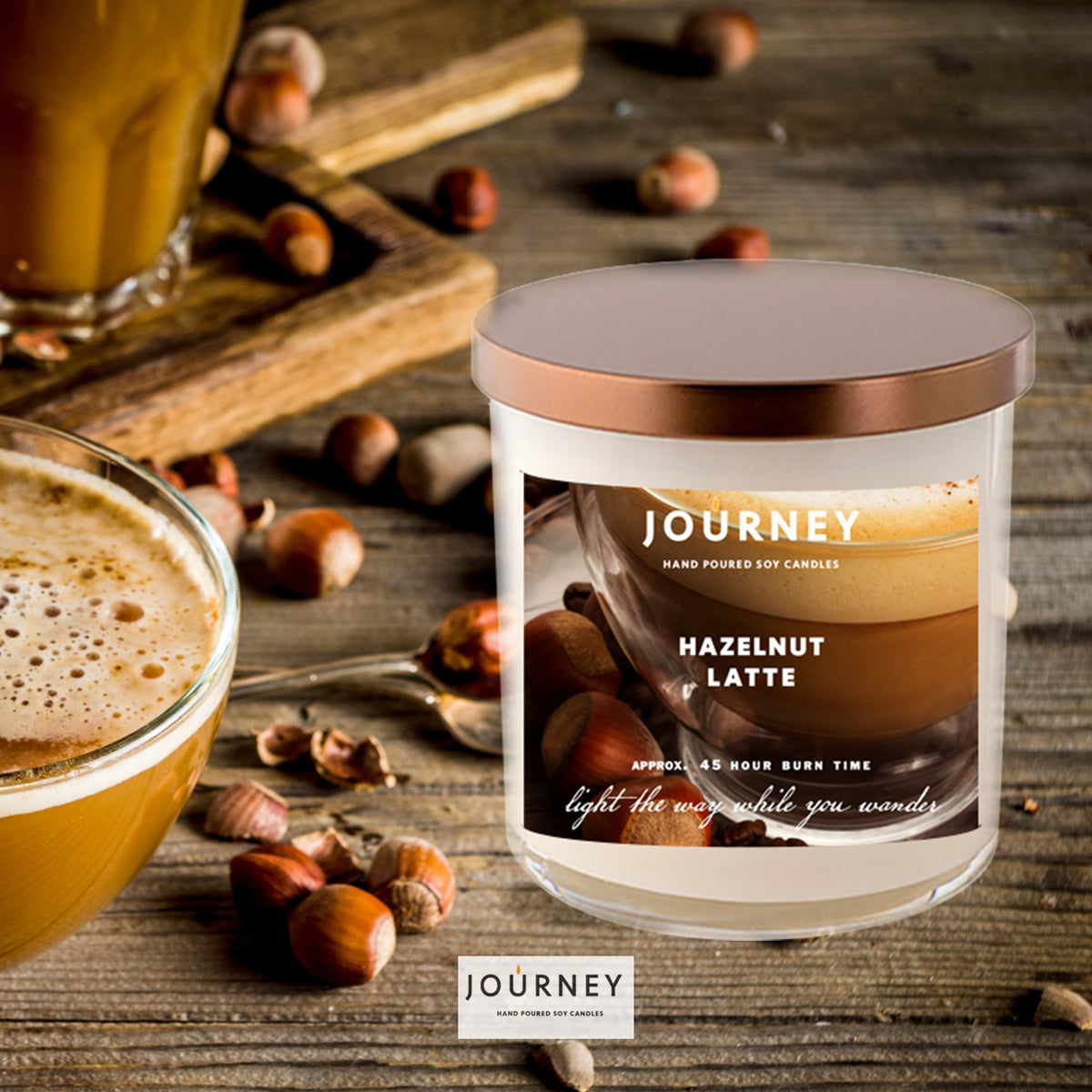 Hazelnut Latte Journey Soy Wax Candle