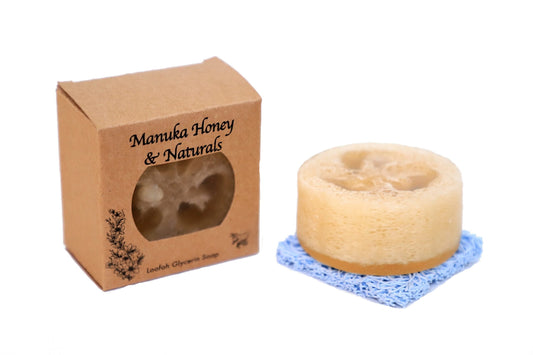 Manuka Honey Loofah Glycerin Soap