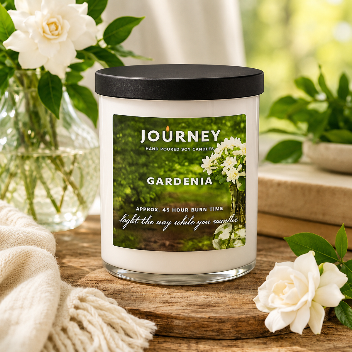 Gardenia Journey Soy Wax Candle